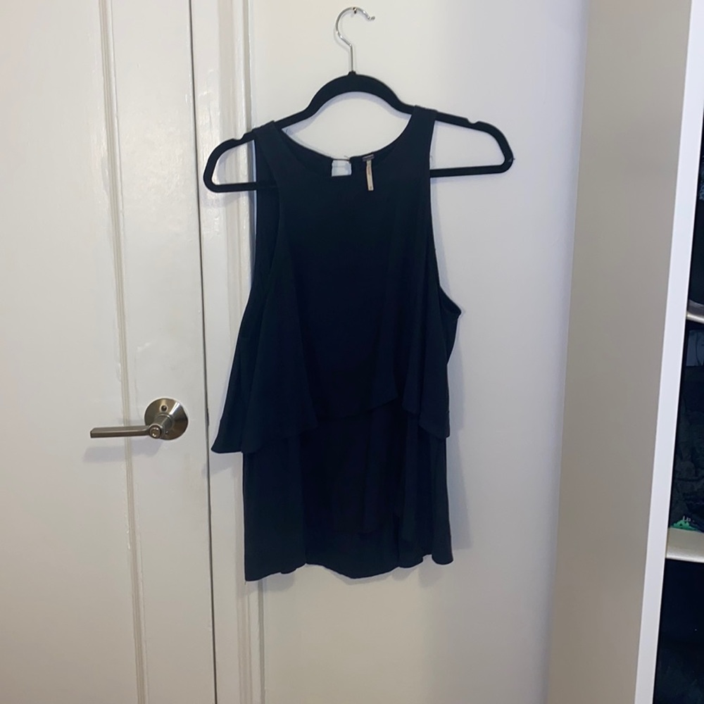 Free People Dark Blue-Gray Shirt Size XS